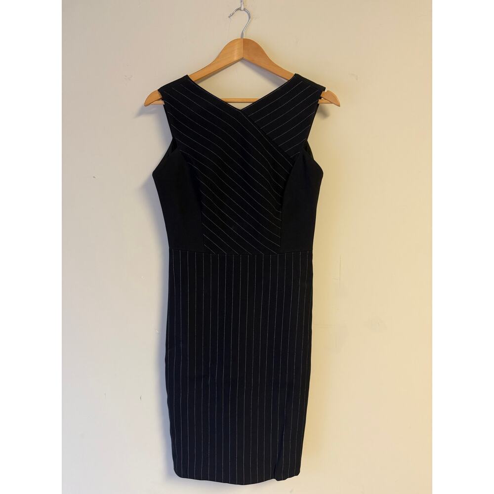 Jason Wu Black Pinstripe Sheath Dress